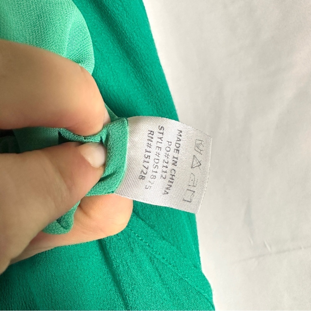 ee:some Emerald Green Wrap Maxi Dress Sleeveless Slit Womens M Wedding Guest - Picture 10 of 15